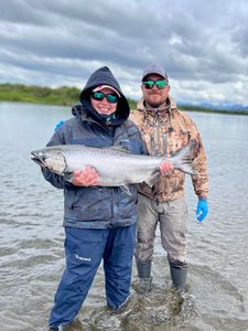 Coho Salmon caught while fishing in Oregon