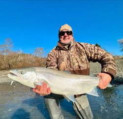 A person fishing in Oregon