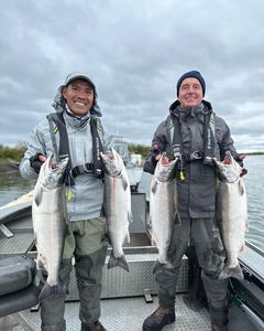 4 coho and chinook salmon caught in Oregon