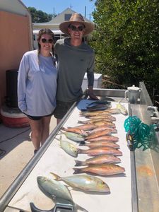 5 blue runner fish caught in FL