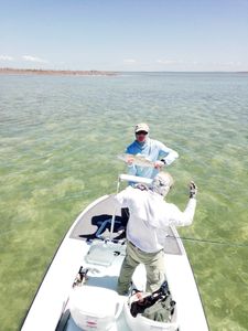 Bonefish caught in Freeport during fishing