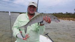 Bonefish caught while fishing in Freeport