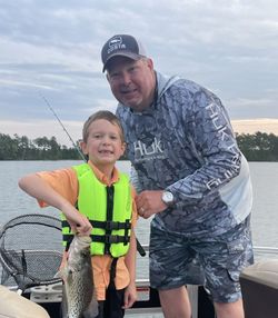 A single crappie fish caught while fishing in Kowaliga