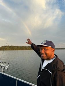 Angler casting fishing line in Alabama