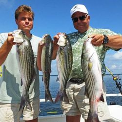 3 striped bass caught while fishing in SC