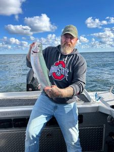 Lone angler fishing in OH