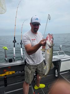 Angler with fishing rod in OH