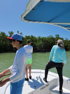 Enjoying a relaxing day on the water.