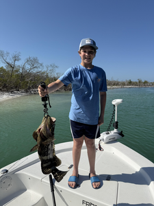 Peaceful day on the water casting a line.