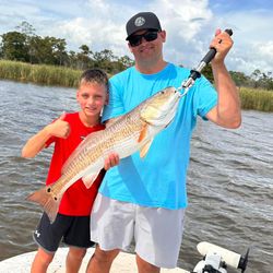 Proud redfish catch
