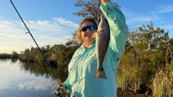 Redfish caught by angler at Santa Rosa Beach