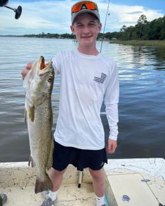 Spotted Weakfish, 25-inch fish caught while fishing in Santa Rosa Beach