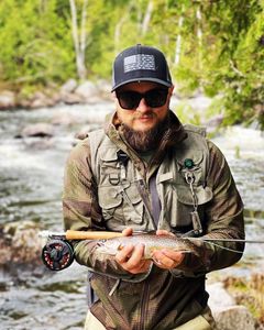 A single Brook Trout fish caught in ME