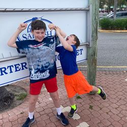 Kids having fun at Singer Island, FL