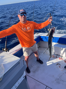 Caught a nice one out on the high seas!