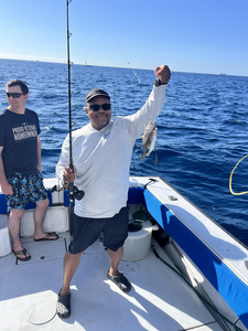 Caught a nice one while fishing on the open ocean.