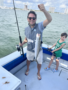 Enjoying a day on the water with my catch.