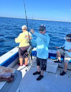 A person fishing in West Palm Beach, Florida
