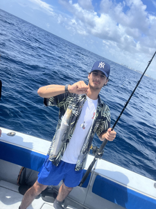 Hooked a big one on a day of mixed weather at the marina!