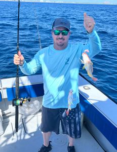 A person fishing in West Palm Beach, Florida