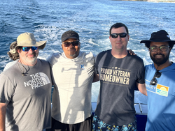 Peaceful day on the water with a few good catches.