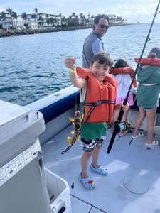 Reelin' em in on a scenic day out.