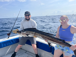 Reeling in a great day on the open water.
