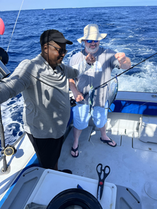 Reeling in a great day on the open waters.