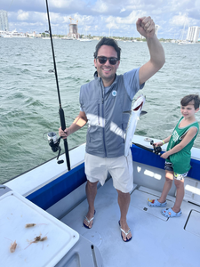 Reeling in a great day on the water.