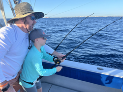 Relaxing day out on the open water.