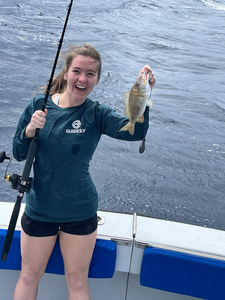 Spending a relaxing day on the water with a catch!