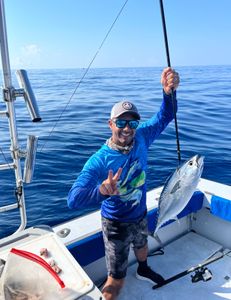 Lone angler enjoying the scenic West Palm Beach location
