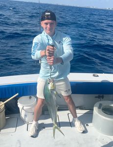 One angler enjoying a fishing tour in West Palm Beach