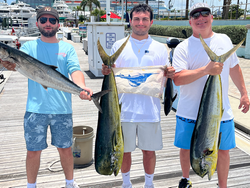 Outstanding West Palm Beach Mahi Mahi and King Mackerel action!