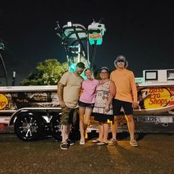 Five people fishing in Florida