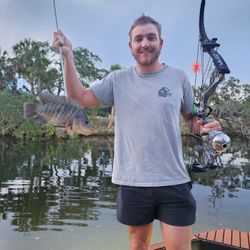 Blue tilapia fish caught while fishing in Tampa