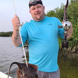 Lone angler fishing in Tampa