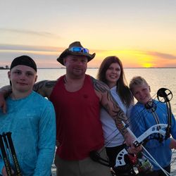 Four people fishing in Florida