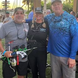 Five people fishing in Tampa