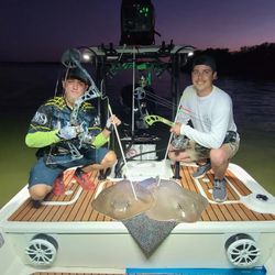 Two people fishing in Tampa