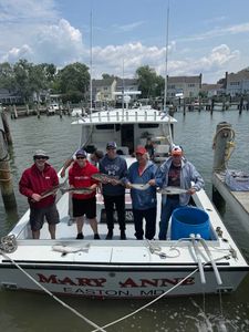 Anglers enjoying a fishing trip in MD