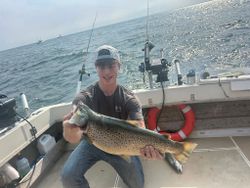 Spotted Weakfish caught while fishing in NY