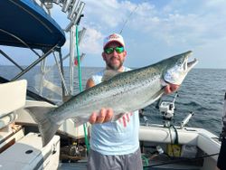 Coho salmon caught while fishing in Mexico