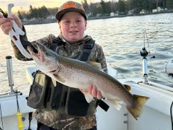 Coho salmon caught by angler in Mexico