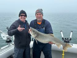 Two people fishing in New York