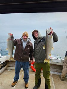 Two Lake Trout caught while fishing in Mexico
