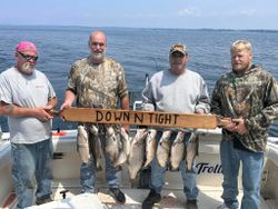 6 rainbow trout and sea trout caught fishing in NY