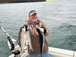 Two fish caught while fishing in NY