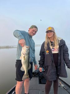 Bass fishing catch displayed on boat in Tavares FL