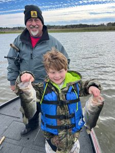 Two bass caught during fishing tour in Tavares FL